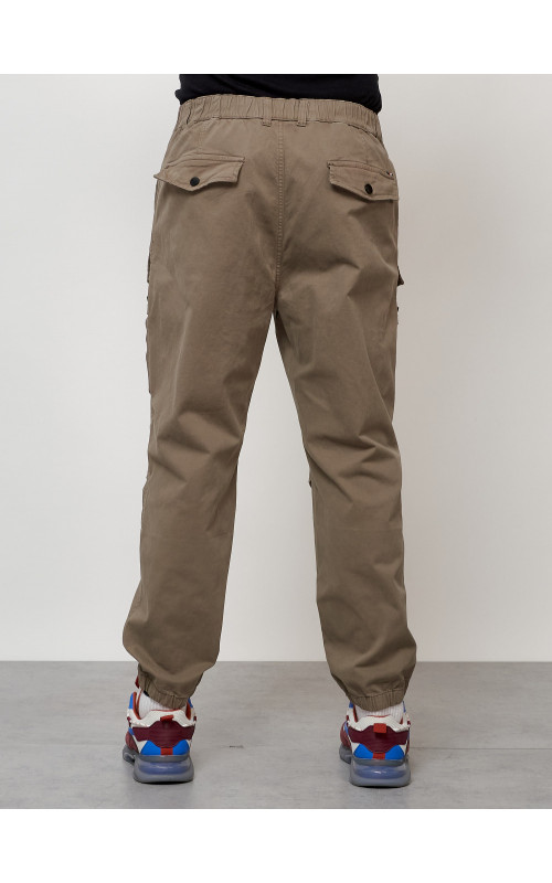 Мужские брюки карго зауженного кроя.