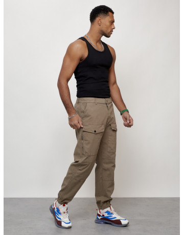 Мужские брюки карго зауженного кроя.