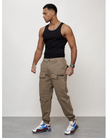 Мужские брюки карго зауженного кроя.