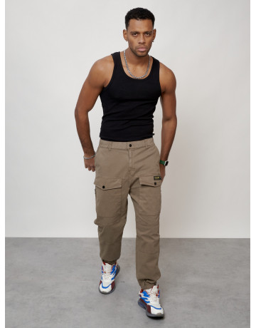 Мужские брюки карго зауженного кроя.