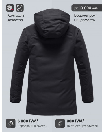 Мужская зимняя парка с капюшоном для активного отдыха