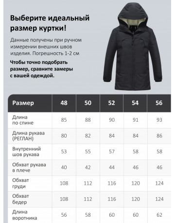 Мужская зимняя парка с капюшоном для активного отдыха