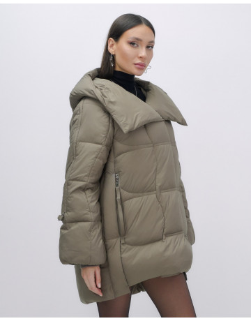 Зимний женский пуховик с капюшоном для холодного сезона.