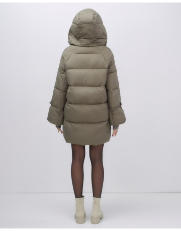Зимний женский пуховик с капюшоном для холодного сезона.