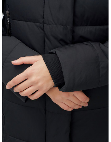 Длинный зимний пуховик с капюшоном для женщин