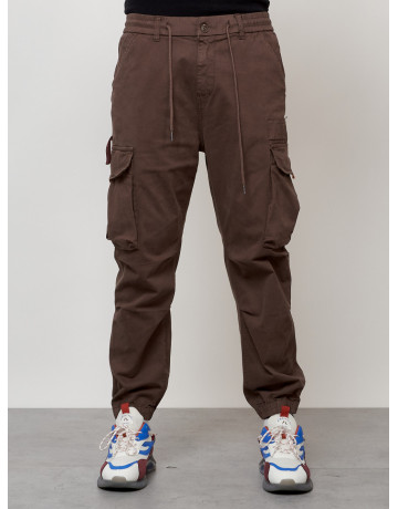 Мужские брюки карго зауженного кроя.