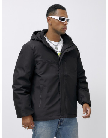 Зимняя мужская куртка большого размера с капюшоном