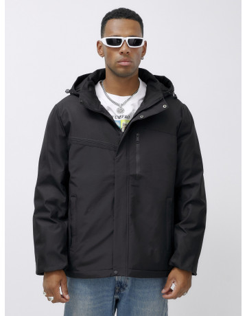 Зимняя мужская куртка большого размера с капюшоном