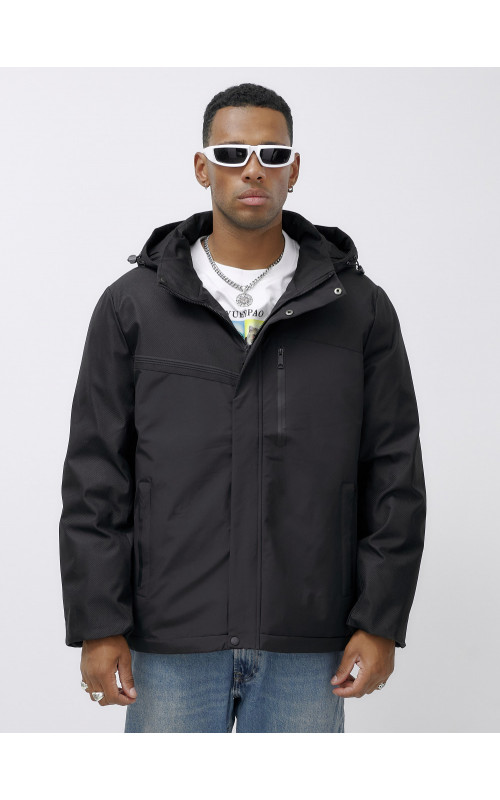 Зимняя мужская куртка большого размера с капюшоном