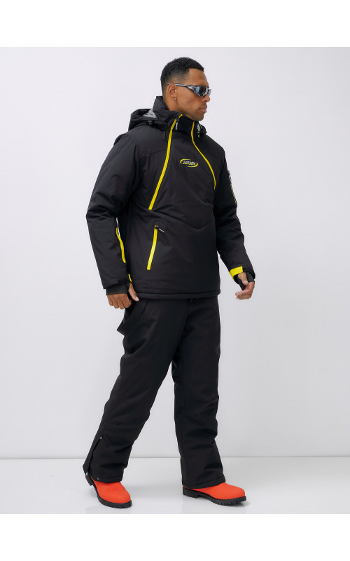 Мужской горнолыжный костюм: куртка-анорак и полукомбинезон