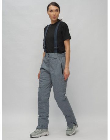 Женский горнолыжный комплект: куртка с цветочным принтом и брюки со съёмными бретелями