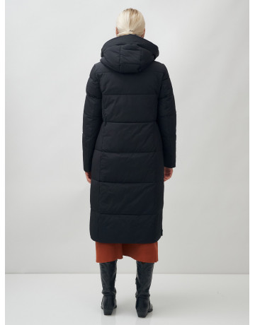 Длинный зимний пуховик для женщин с капюшоном