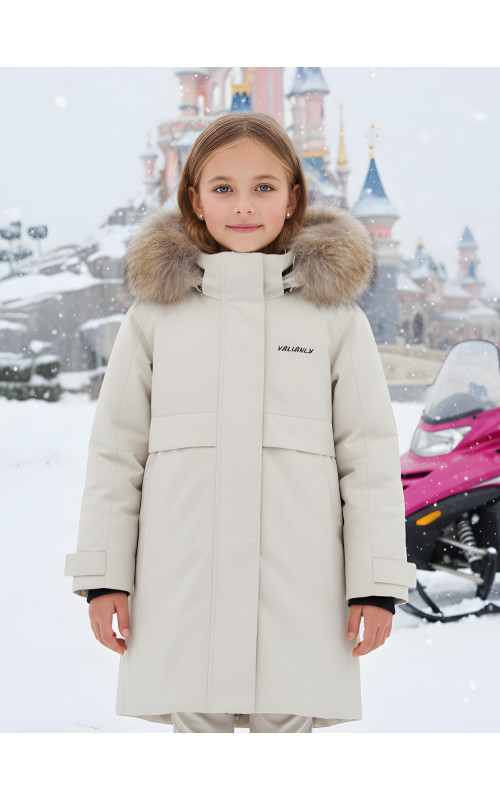Зимняя парка для девочки-подростка, тёплая и стильная