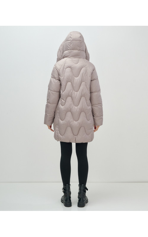 Зимний пуховик для женщин «Модный», утеплённый до -20°C