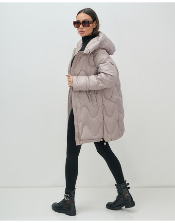 Зимний пуховик для женщин «Модный», утеплённый до -20°C