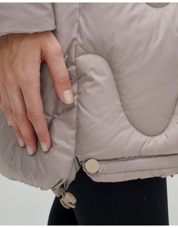 Зимний пуховик для женщин «Модный», утеплённый до -20°C