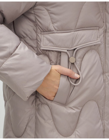 Зимний пуховик для женщин «Модный», утеплённый до -20°C