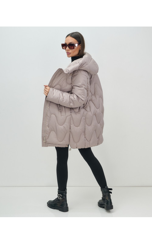 Зимний пуховик для женщин «Модный», утеплённый до -20°C