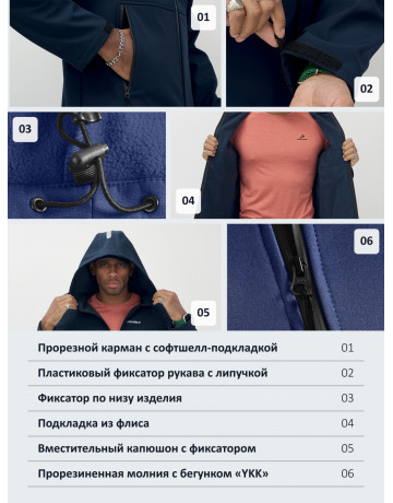 Спортивная ветровка с капюшоном для активных мужчин