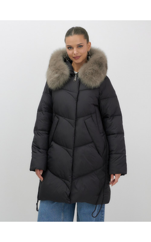 Длинный пуховик премиум-класса, удлинённый до колена