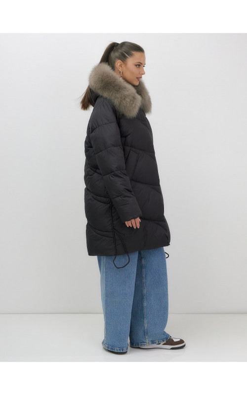 Длинный пуховик премиум-класса, удлинённый до колена