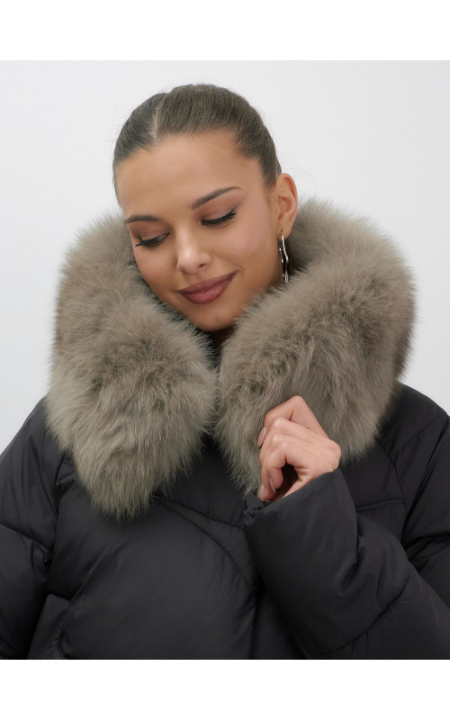 Длинный пуховик премиум-класса, удлинённый до колена