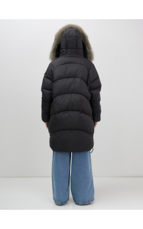 Длинный пуховик премиум-класса, удлинённый до колена