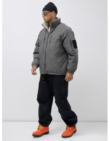 Мужская зимняя двусторонняя куртка для активного отдыха.