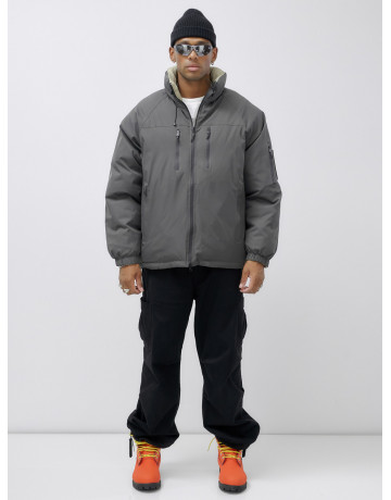 Мужская зимняя двусторонняя куртка для активного отдыха.