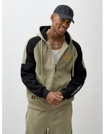 Мужской утеплённый спортивный костюм с начёсом для прохладной погоды