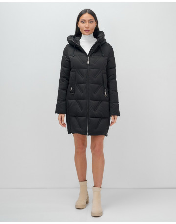 Женская зимняя куртка с капюшоном для холодной погоды.