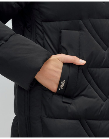 Женская зимняя куртка с капюшоном для холодной погоды.