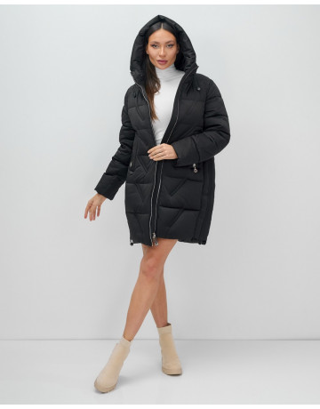 Женская зимняя куртка с капюшоном для холодной погоды.