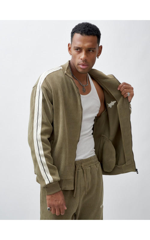 Мужской спортивный утеплённый костюм с начёсом для активного отдыха.