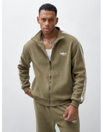 Мужской спортивный утеплённый костюм с начёсом для активного отдыха.