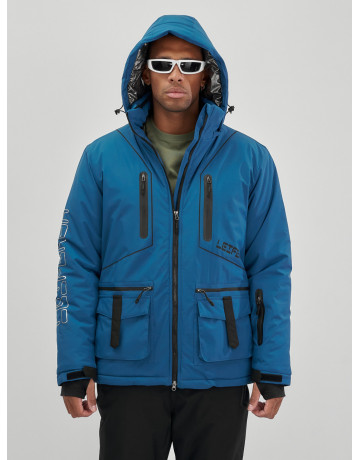 Мужской горнолыжный костюм: куртка и полукомбинезон для зимних активностей.