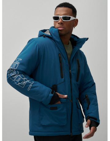 Мужской горнолыжный костюм: куртка и полукомбинезон для зимних активностей.