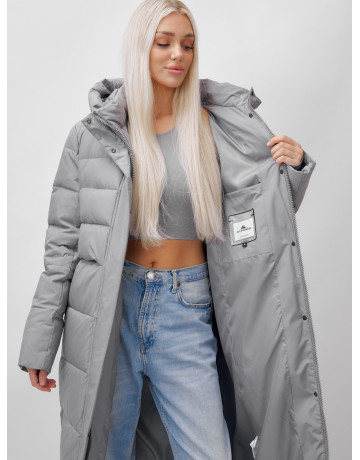 Длинный зимний пуховик для молодёжи