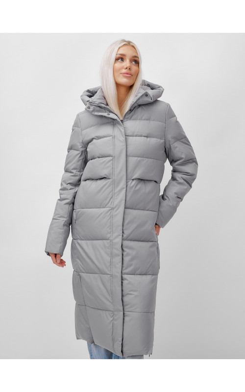 Длинный зимний пуховик для молодёжи