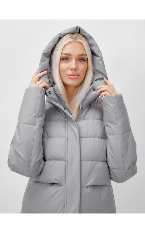 Длинный зимний пуховик для молодёжи