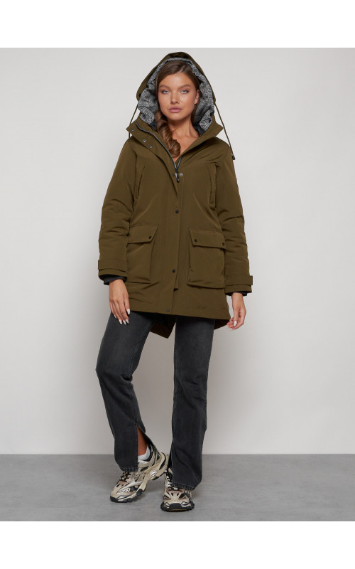 Женская зимняя парка для активного отдыха.