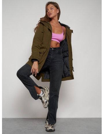 Женская зимняя парка для активного отдыха.