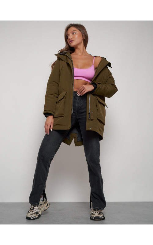 Женская зимняя парка для активного отдыха.