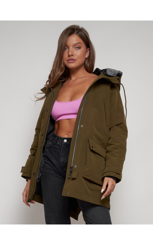 Женская зимняя парка для активного отдыха.