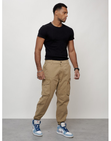 Мужские брюки карго зауженного кроя.