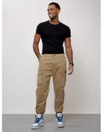 Мужские брюки карго зауженного кроя.