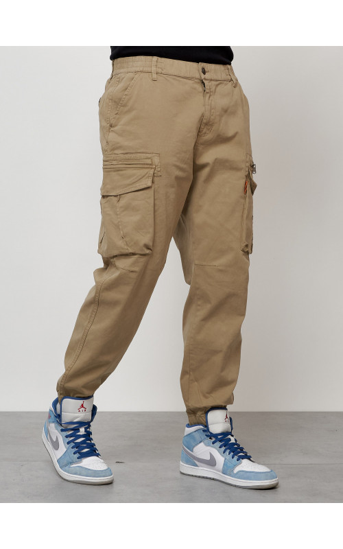 Мужские брюки карго зауженного кроя.