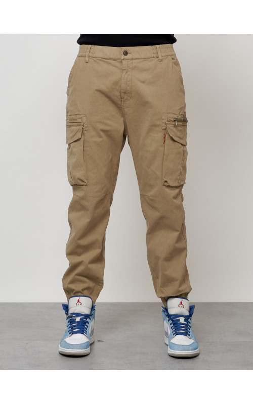 Мужские брюки карго зауженного кроя.