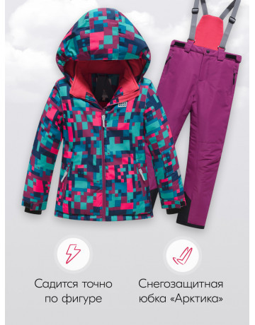 Зимний лыжный костюм для девочек: комфорт и защита на склонах