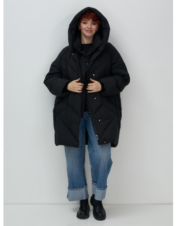 Длинный женский пуховик для зимы